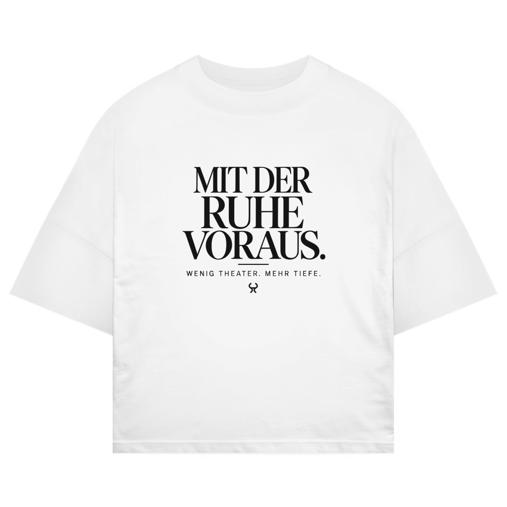 Mit der Ruhe voraus – Herford Oversized-Shirt – White / XS