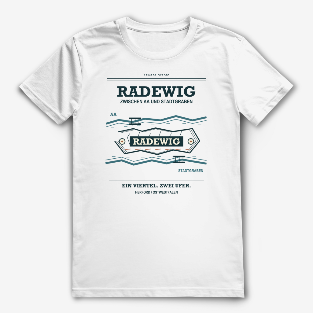 Radewig. Zwei Ufer. – Herford Shirt – White / XS