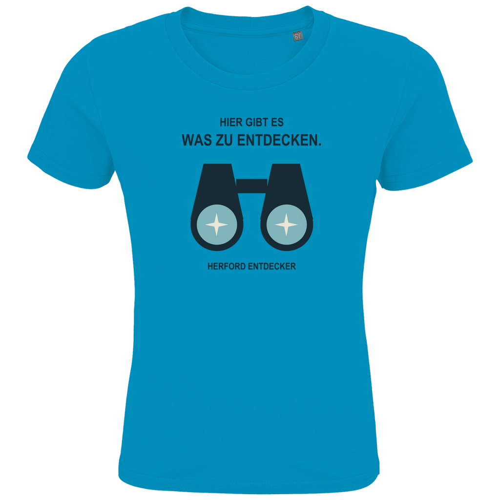Herford Entdecker – Herford Kids Bio-Shirt – Aqua / 2 (86/94)