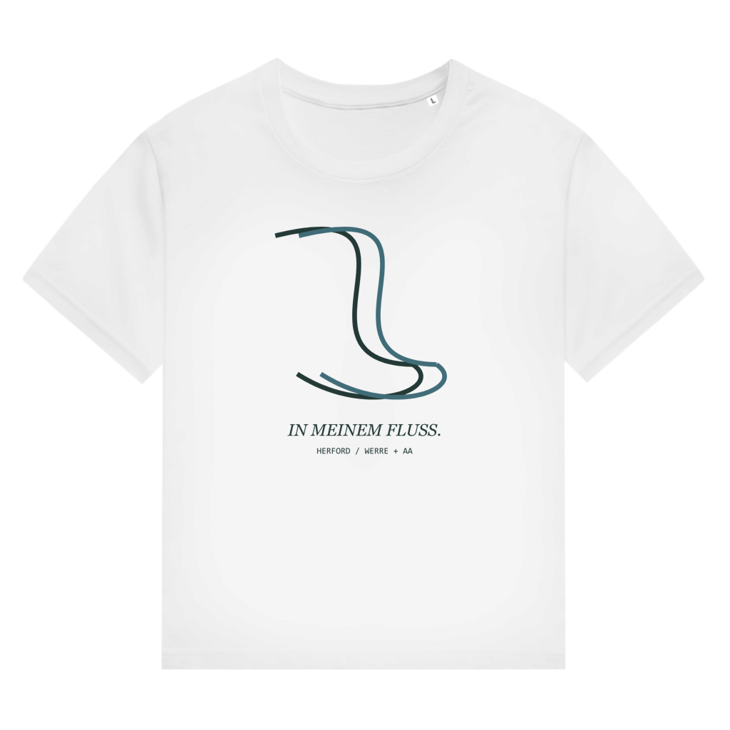 In meinem Fluss – Herford Damen Bio-Shirt – White / XS