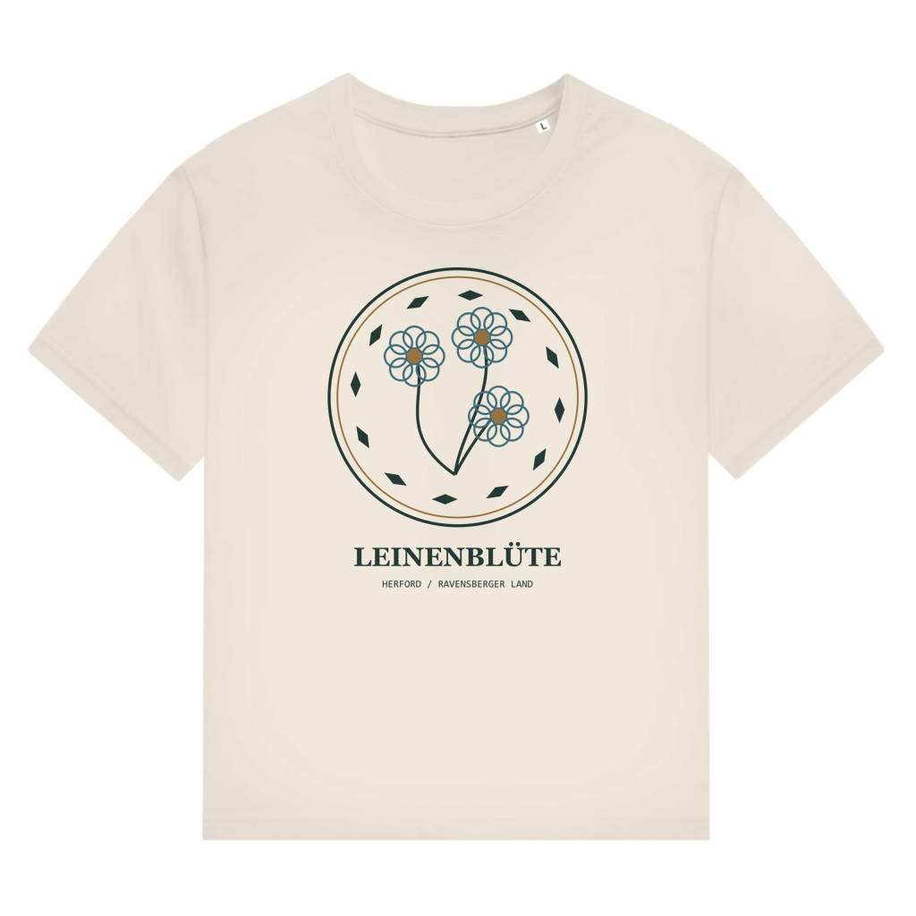 Leinenblüte – Herford Damen Bio-Shirt – Natural Raw / XS