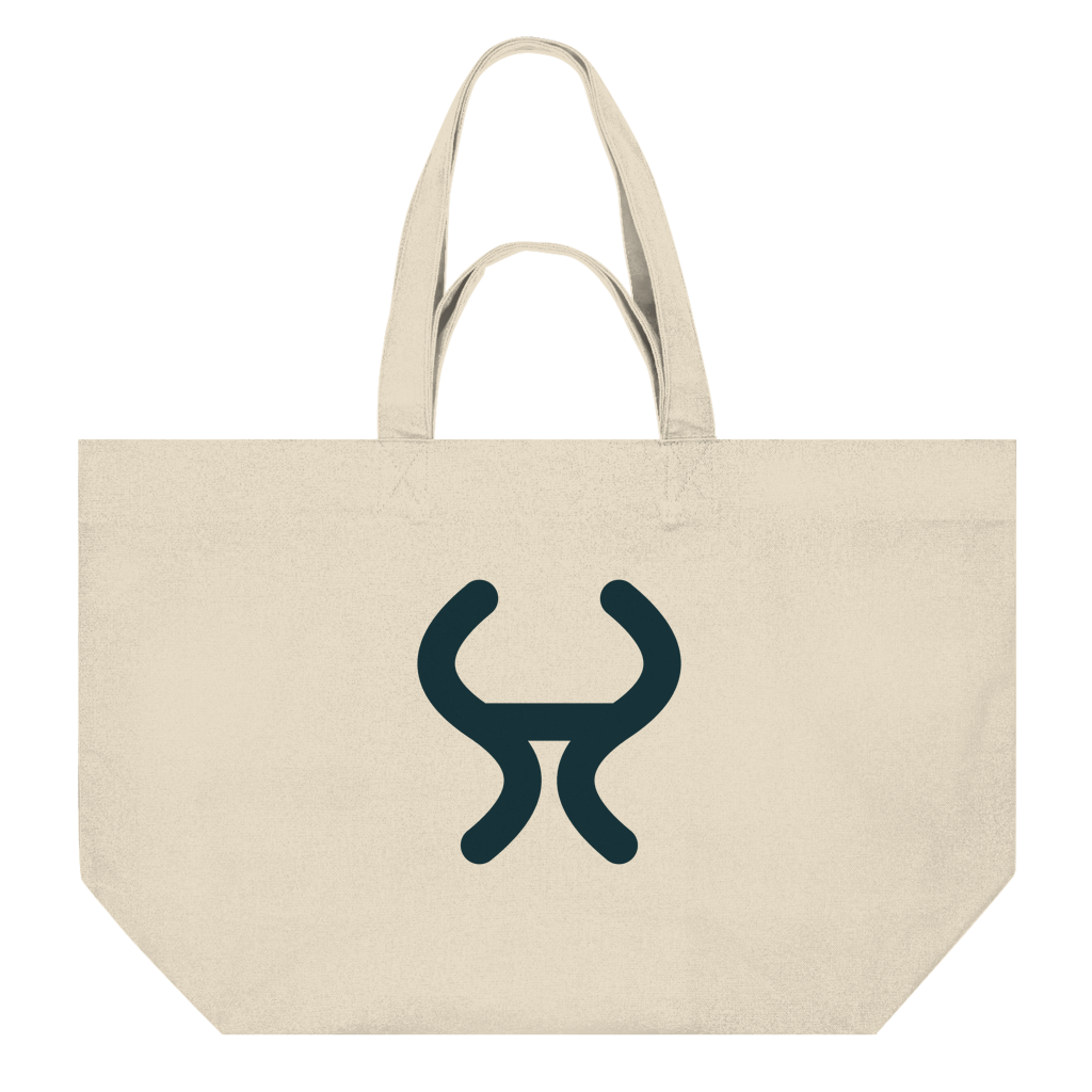 Flusszeichen – Herford Canvas Shopper – Natural Raw / One size