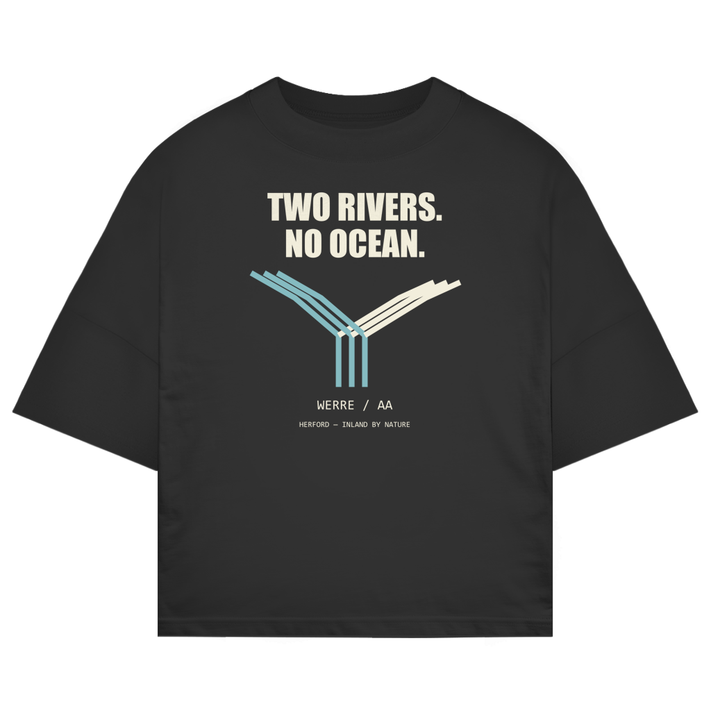 Two Rivers – Herford Oversized-Shirt – Black / XS