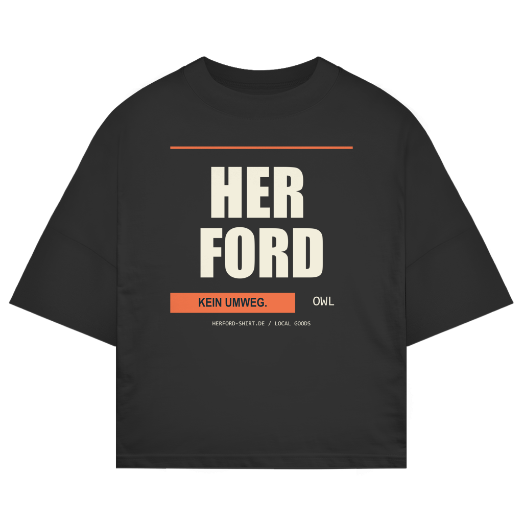 Block HF – Herford Oversized-Shirt – Black / XS