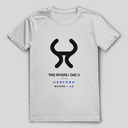 Two Rivers. One H. – Herford Bio-Shirt – Vorderansicht