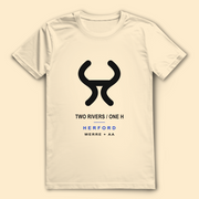 Two Rivers. One H. – Herford Bio-Shirt – Vorderansicht