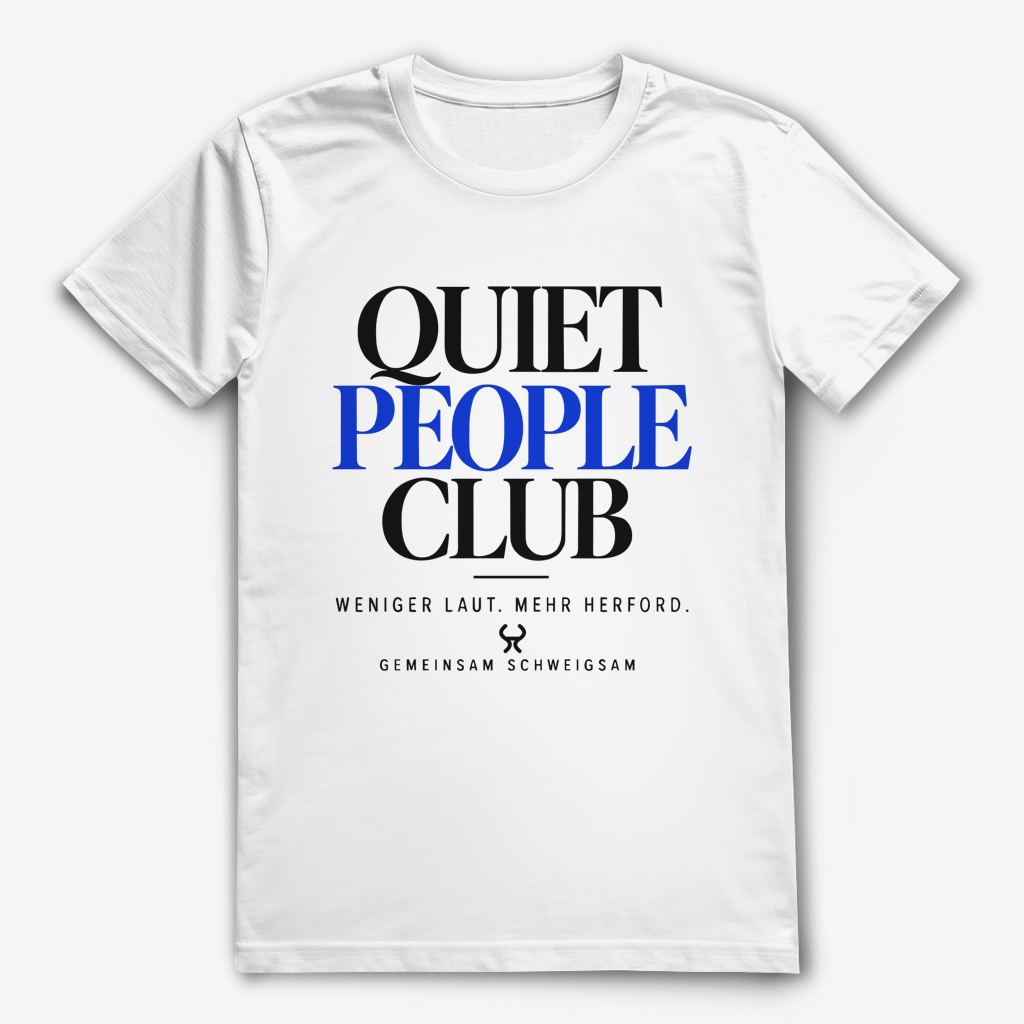 Quiet People Club – Herford Bio-Shirt – White / XS