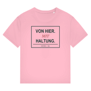 Von hier mit Haltung – Herford Damen Bio-Shirt – Vorderansicht