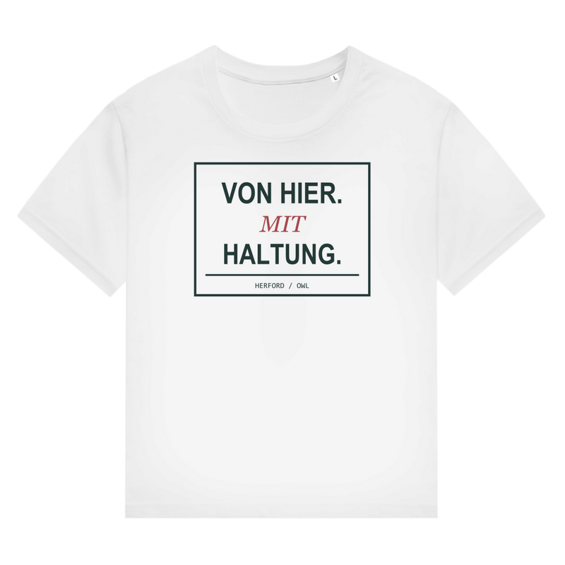Von hier mit Haltung – Herford Damen Bio-Shirt