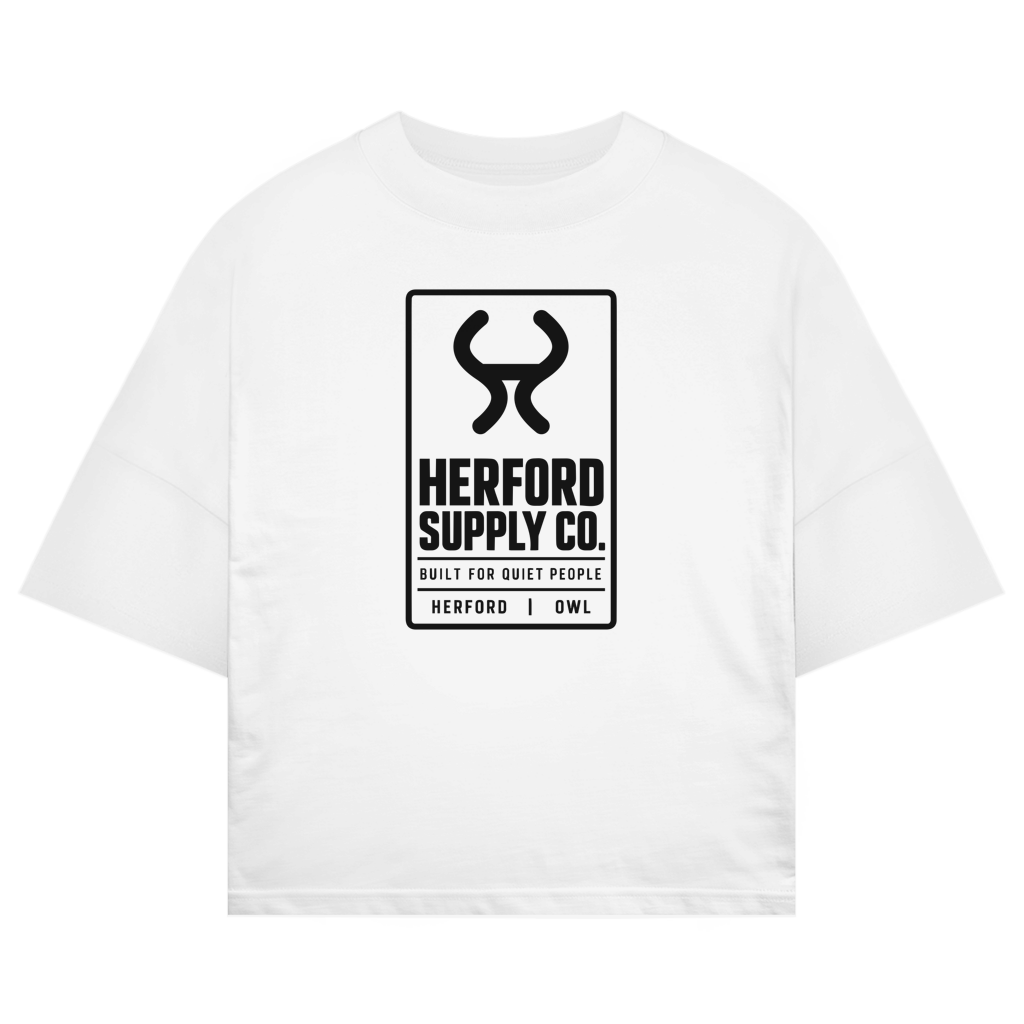Herford Supply Co. – Oversized-Shirt – White / XS