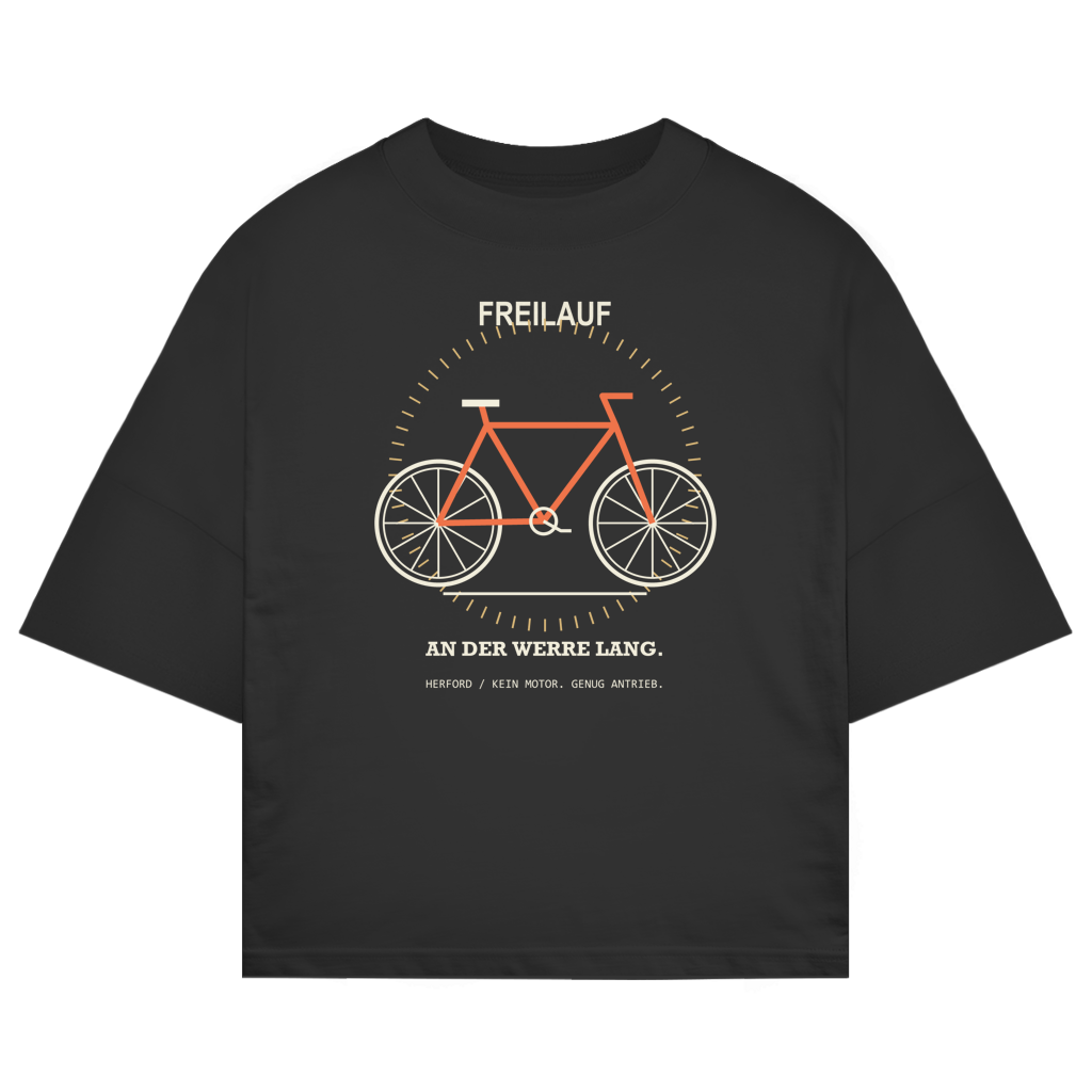 Freilauf Herford – Herford Oversized-Shirt – Black / XS