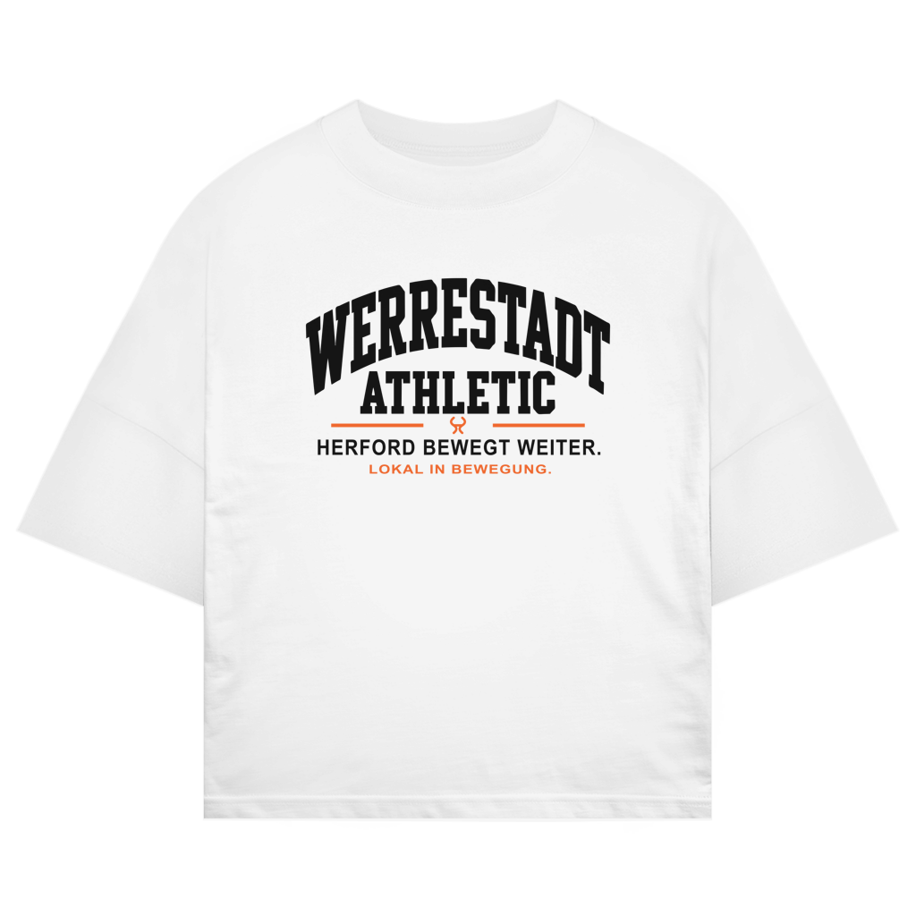 Werrestadt Athletic – Herford Oversized-Shirt – White / XS