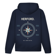 Herford. Bei jedem Wetter. – Hoodie – Rückenansicht