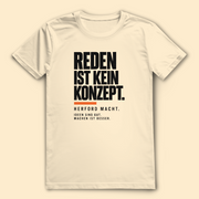 Reden ist kein Konzept – Herford Bio-Shirt – Vorderansicht