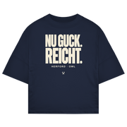 Nu guck. Reicht. – Herford Oversized-Shirt – Vorderansicht