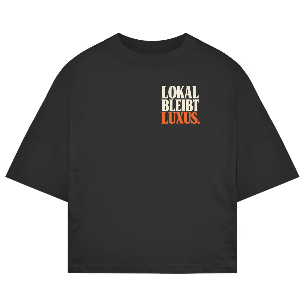 Lokal bleibt Luxus – Herford Oversized-Shirt – Black / XS